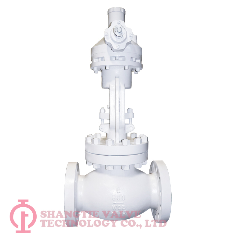 Bevel Gear Operated API 600 Cast Steel A216 WCB Rising Stem OS Y Flanged Globe Valve detail 1