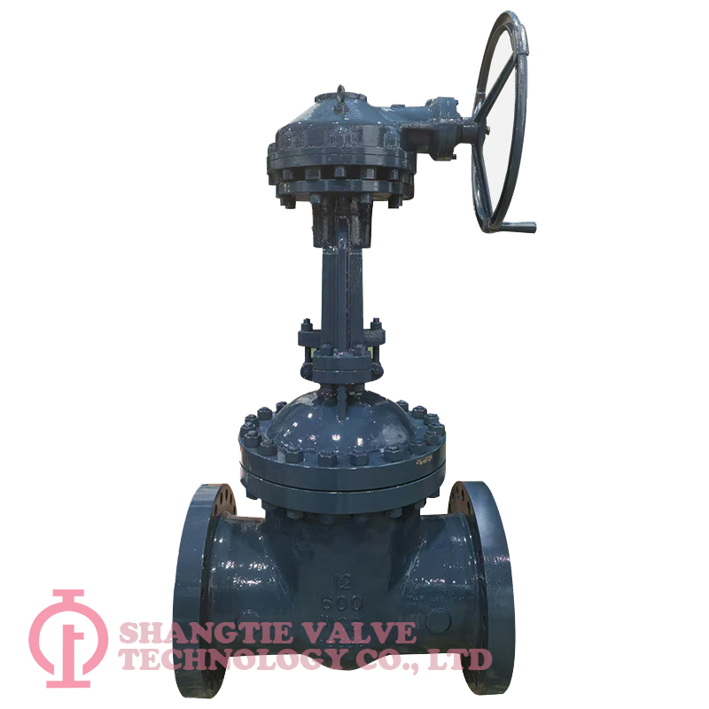 Bevel Gear 600LBI 12inch Alloy Steel WC6 Flange API 600 Gate Valve detail 2