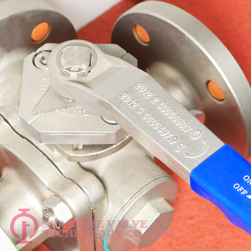 API Standard Manual Stainless Steel Flanged 3 Way Ball Valve detail 4