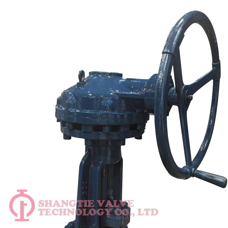 Bevel Gear 600LBI 12inch Alloy Steel WC6 Flange API 600 Gate Valve detail 3