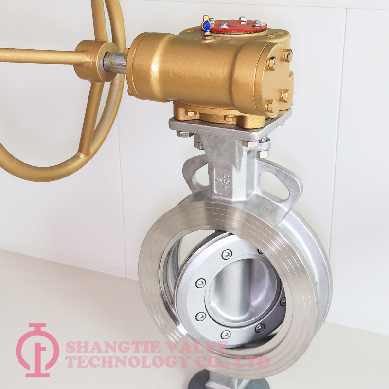 API 609 Wafer Type Stainless Steel Metal Sealed Triple Offset Butterfly Valve detail 2