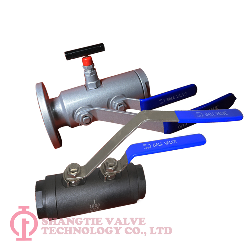 API Standard Threaded End DBB Double Block And Bleed Forged Steel Ball Valves detail 1
