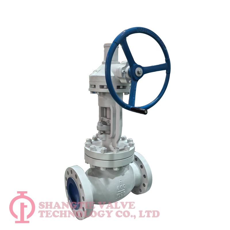 Industry 6  inches 600LB BS1873 Cast Steel WCB Flange Bevel Gear Globe Valve detail 4
